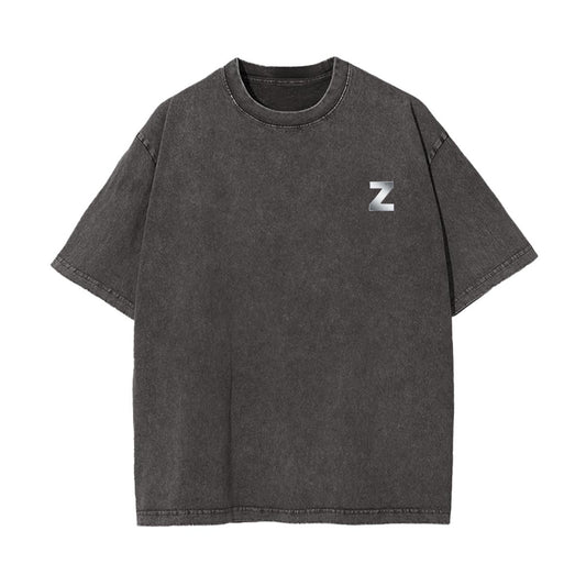 Unisex Heavyweight Washed T-shirt Printed in USA|250GSM Cotton DTF Double-sided