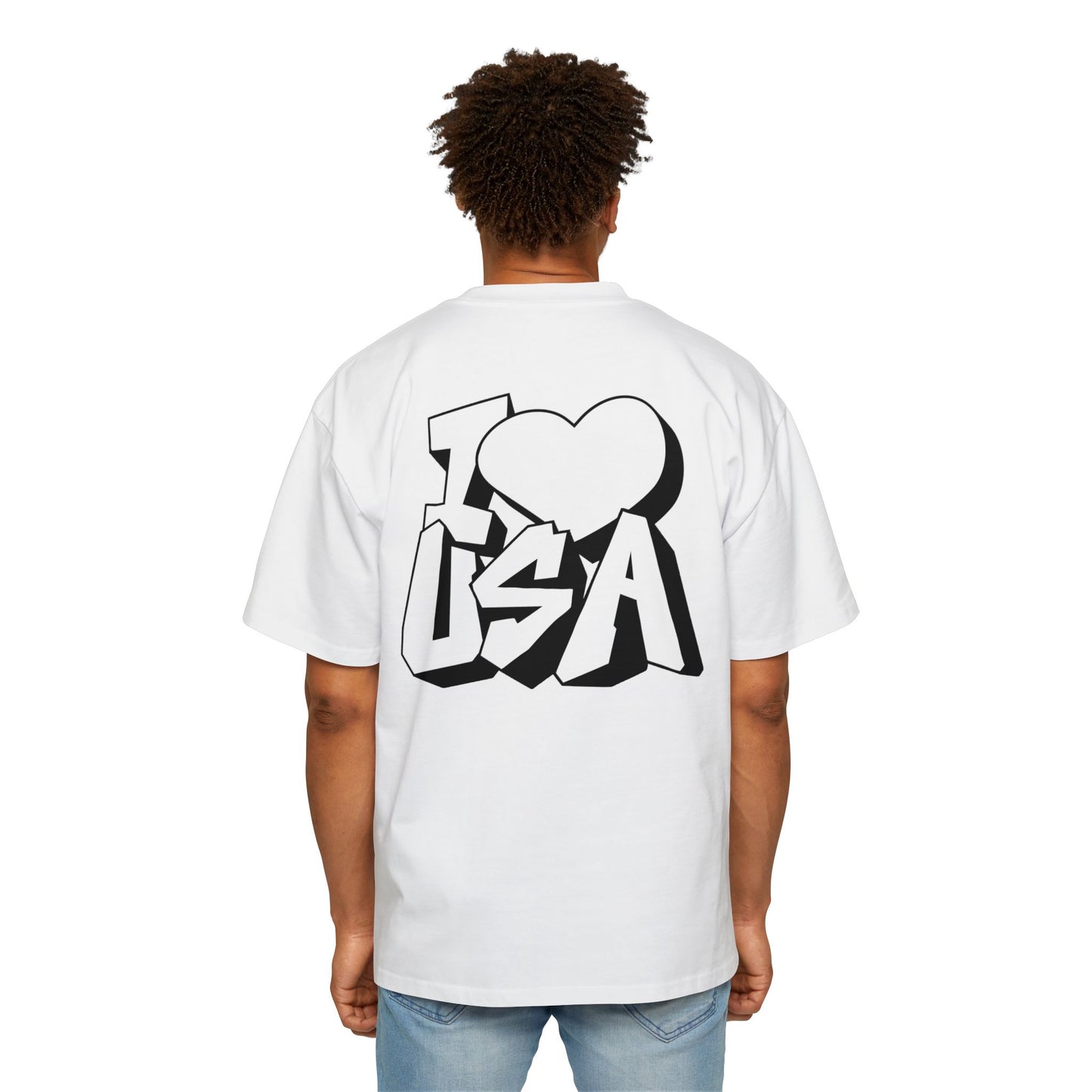 Oversized Tee - I Love USA