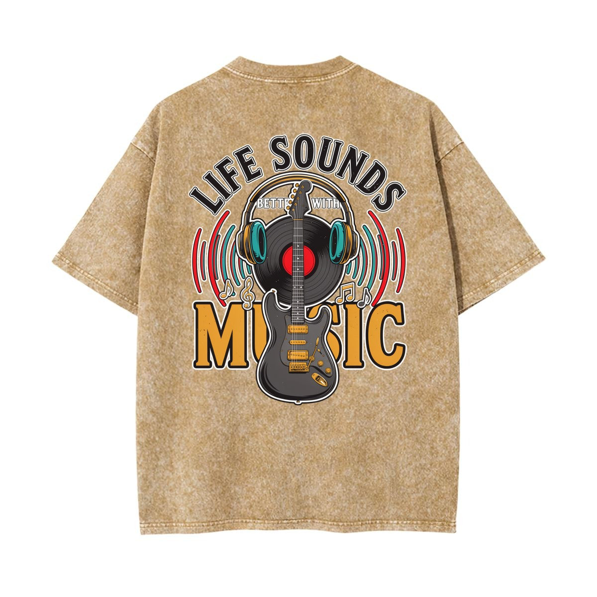 Unisex Heavyweight Washed T-shirt Printed in USA|250GSM Cotton DTF Double-sided