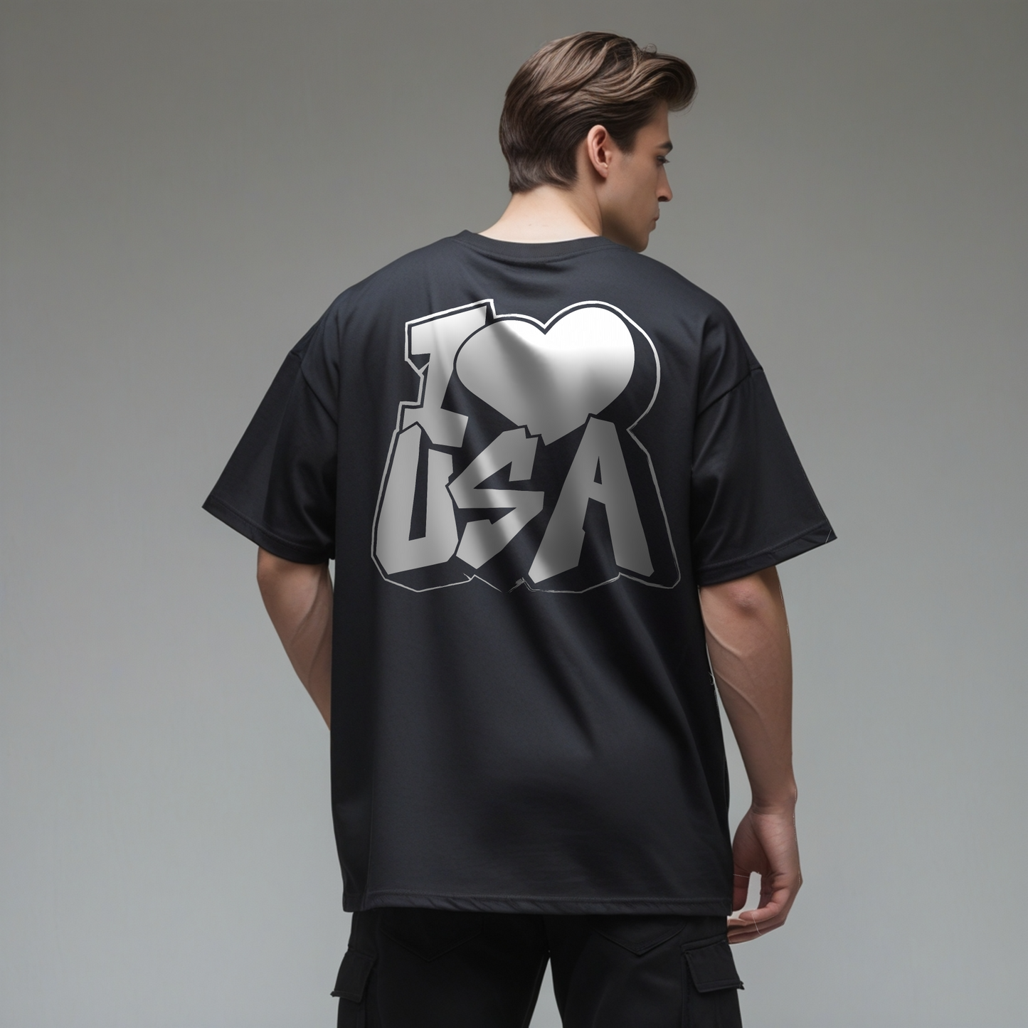Oversized Tee - I Love USA