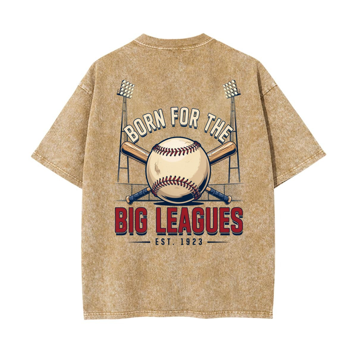 Born For The Big Leagues T Shirt | Vintage Baseball Graphic Tee