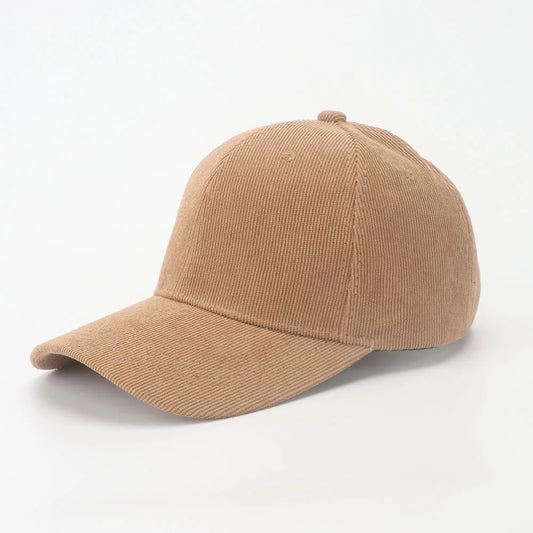 “Retro Corduroy Dad Hat – Casual Winter Cap”