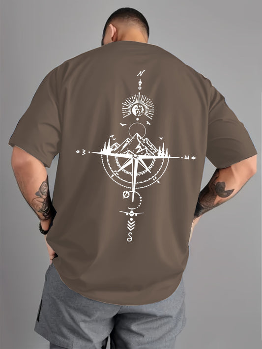 Oversized Relaxed Vintage Compass Tee