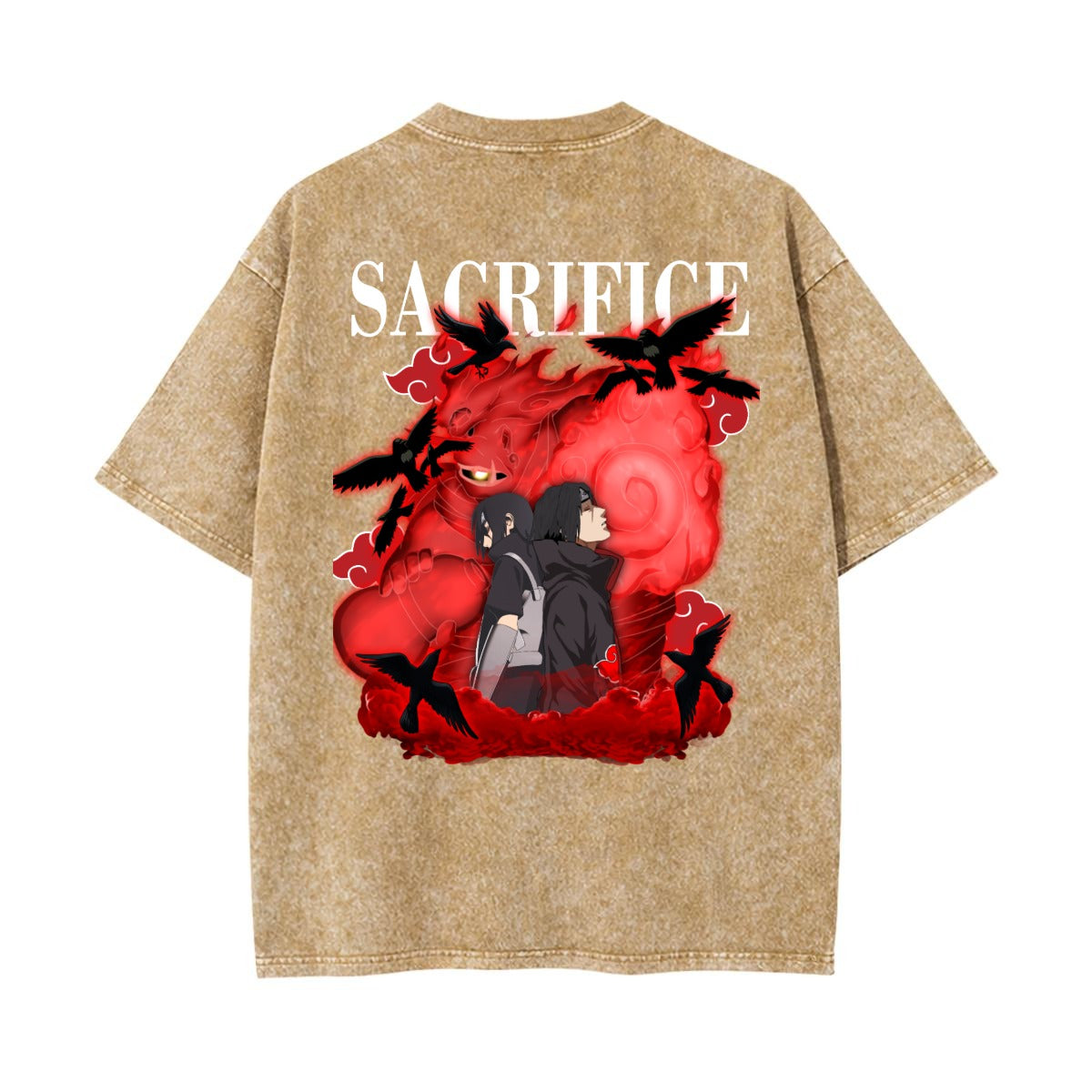 Unisex Heavyweight Washed T-shirt Printed in USA|250GSM Cotton DTG Double-sided