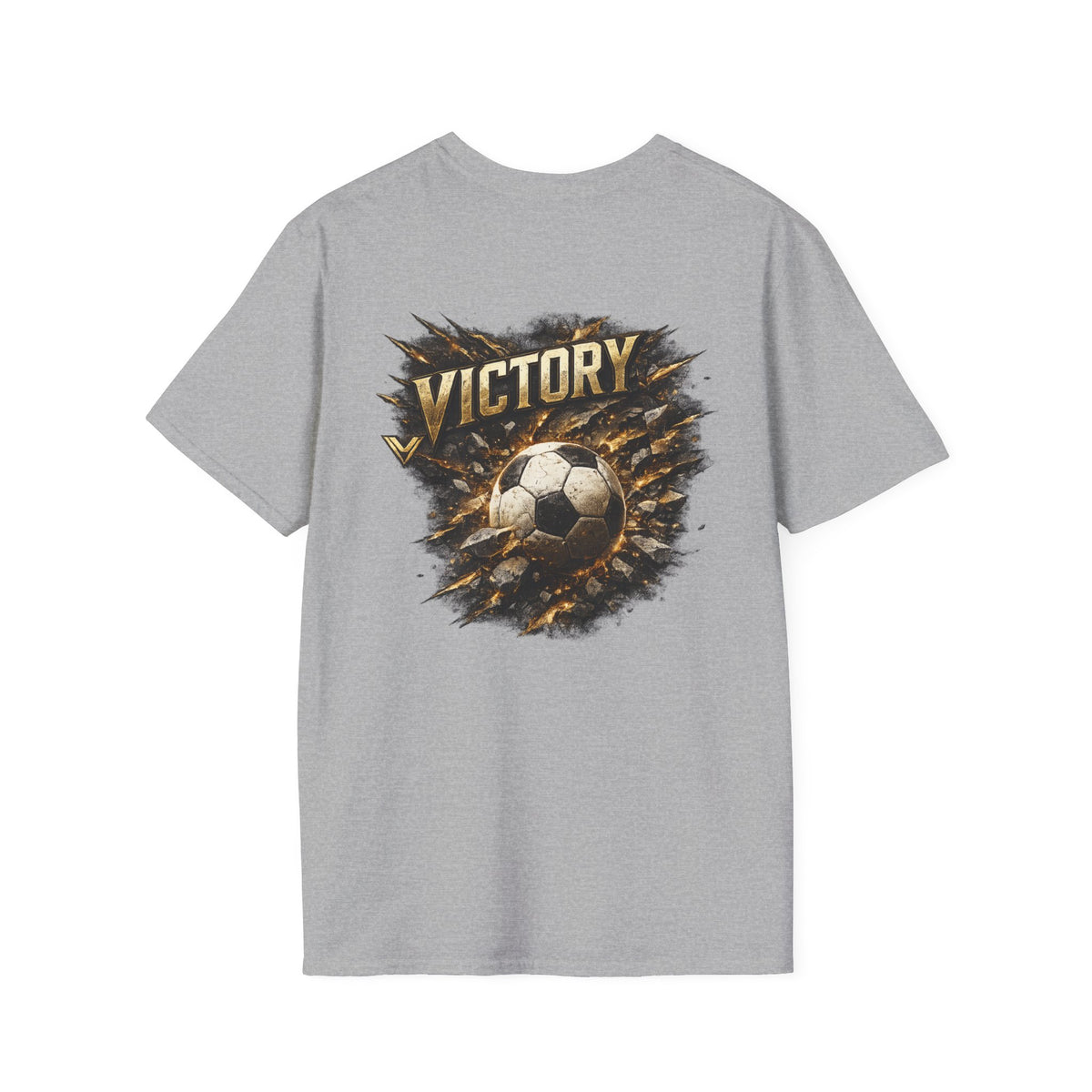 Victory Soccer T-Shirt — Vintage Grunge Football Graphic