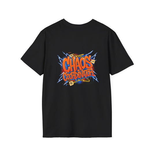 Chaos Coordinator T-Shirt — Funny Cartoon Office Humor Tee