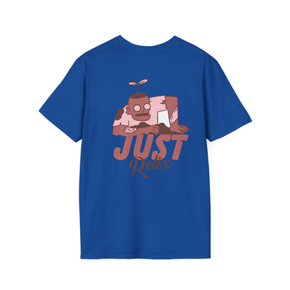 Just Relax Graphic T-Shirt — Casual Cartoon Chill Vibes Tee