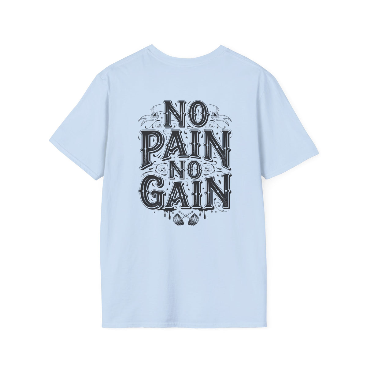 No Pain No Gain T-Shirt — Motivational Gym Shirt