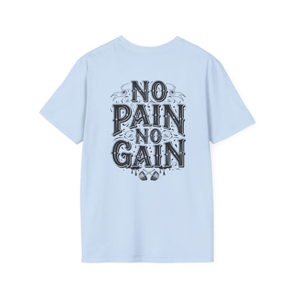 No Pain No Gain T-Shirt — Motivational Gym Shirt