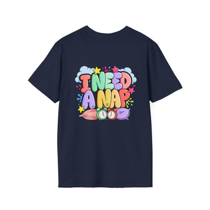 I Need A Nap T-Shirt — Cute Colorful Sleepy Graphic Tee