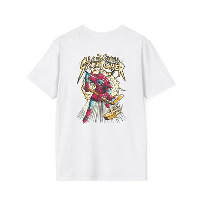 Street Gamer Graphic T-Shirt — Retro Arcade Hockey Skull Design