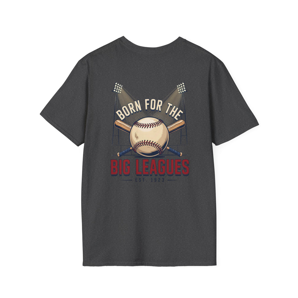 Baseball T-Shirt — "Born for the Big Leagues" Vintage Baseball Graphic Tee
