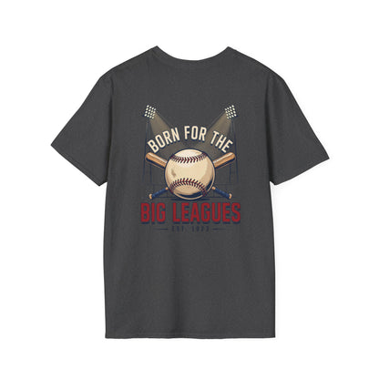 Baseball T-Shirt — "Born for the Big Leagues" Vintage Baseball Graphic Tee