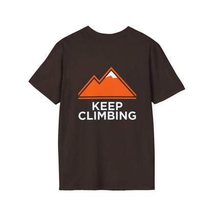Keep Climbing T-Shirt — Mountain Graphic Motivational Tee