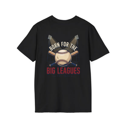 Baseball T-Shirt — "Born for the Big Leagues" Vintage Baseball Graphic Tee