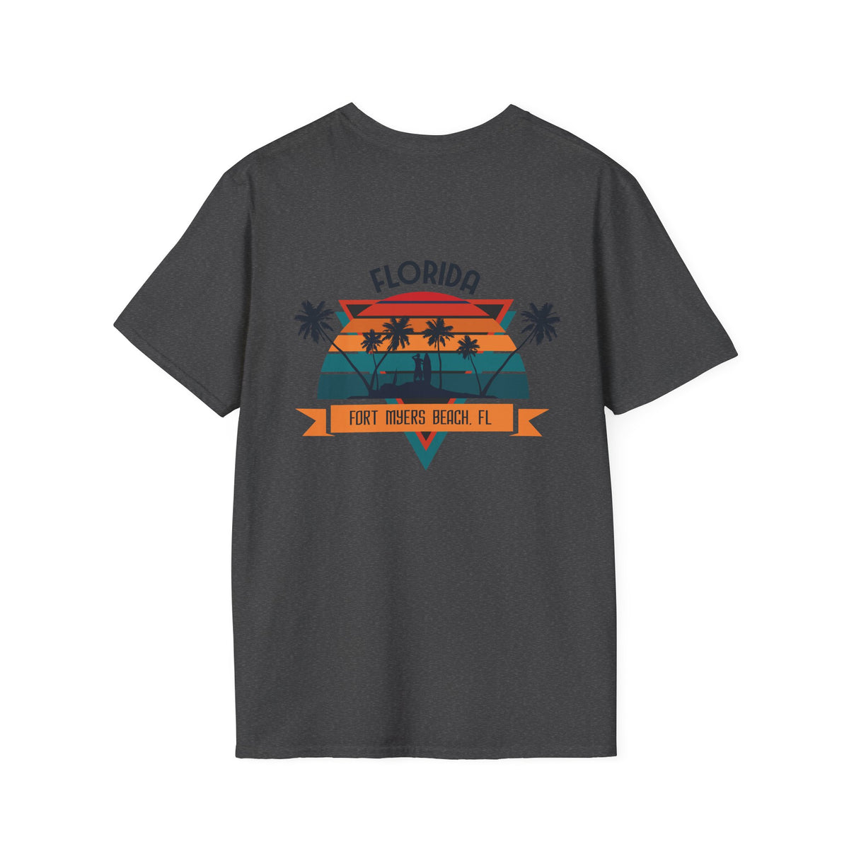 Florida Retro Palm Beach T-Shirt — Fort Myers Beach Vintage Sunset Tee