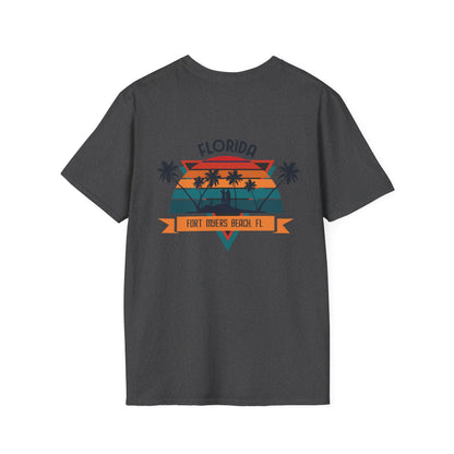 Florida Retro Palm Beach T-Shirt — Fort Myers Beach Vintage Sunset Tee