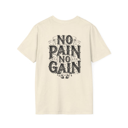 No Pain No Gain T-Shirt — Motivational Gym Shirt