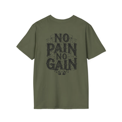 No Pain No Gain T-Shirt — Motivational Gym Shirt