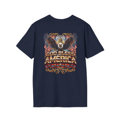 God Bless America Eagle T‑Shirt — Patriotic American Flag Design