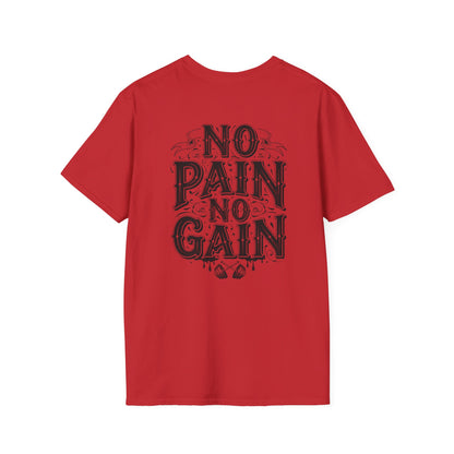 No Pain No Gain T-Shirt — Motivational Gym Shirt