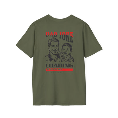 Dad Joke Loading T-Shirt — Funny Father’s Day Tee with Retro Dad & Kid Design