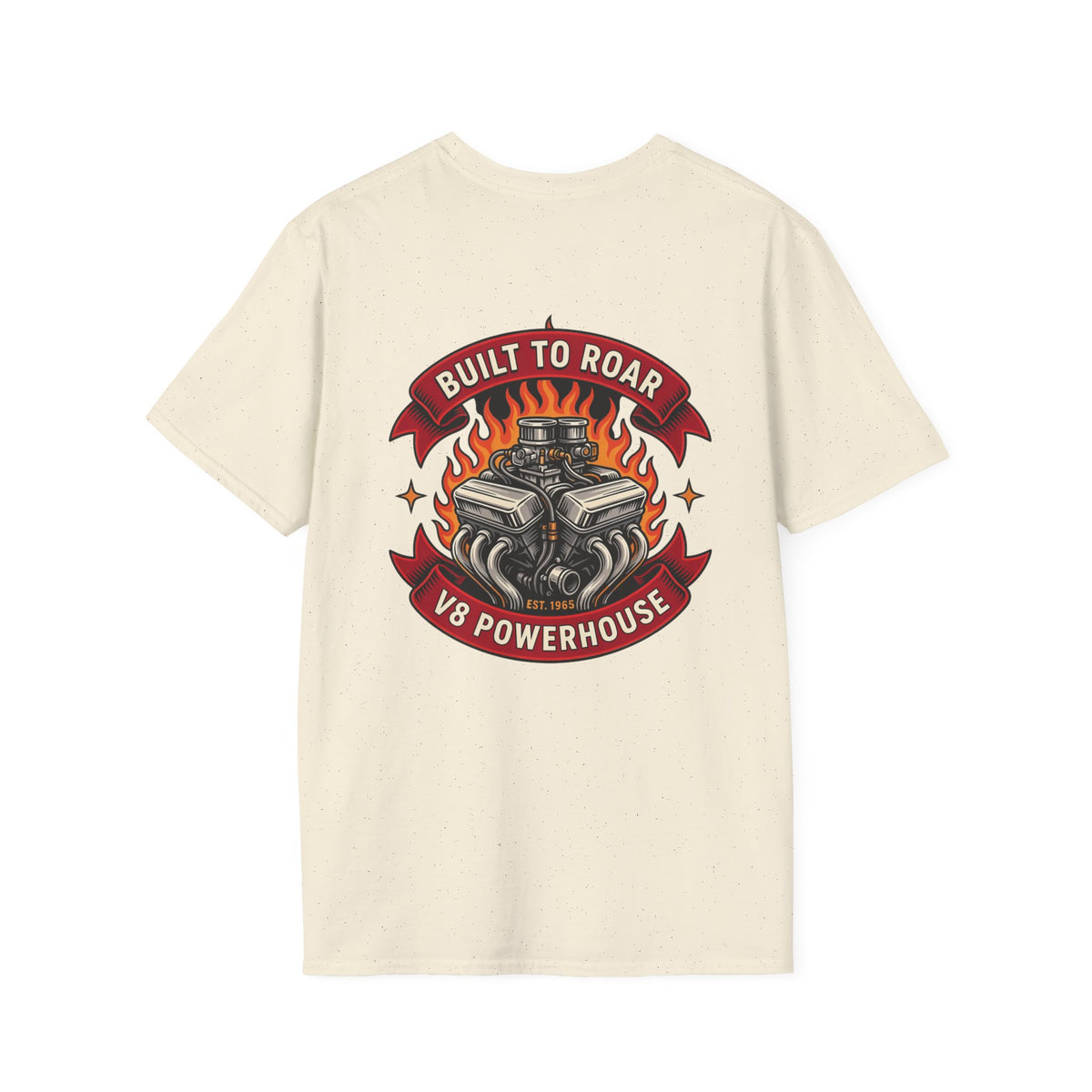 V8 Powerhouse T-Shirt – Built to Roar Muscle Car Engine Graphic Tee