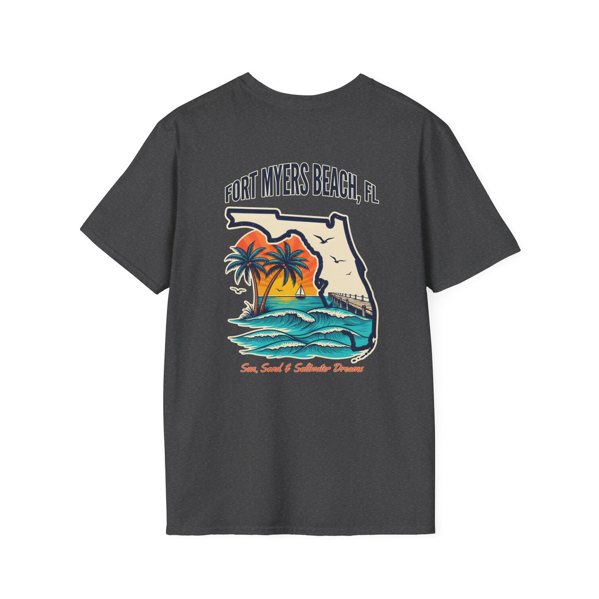 Fort Myers Beach T-Shirt — Florida Sunset Palm Beach Graphic Tee