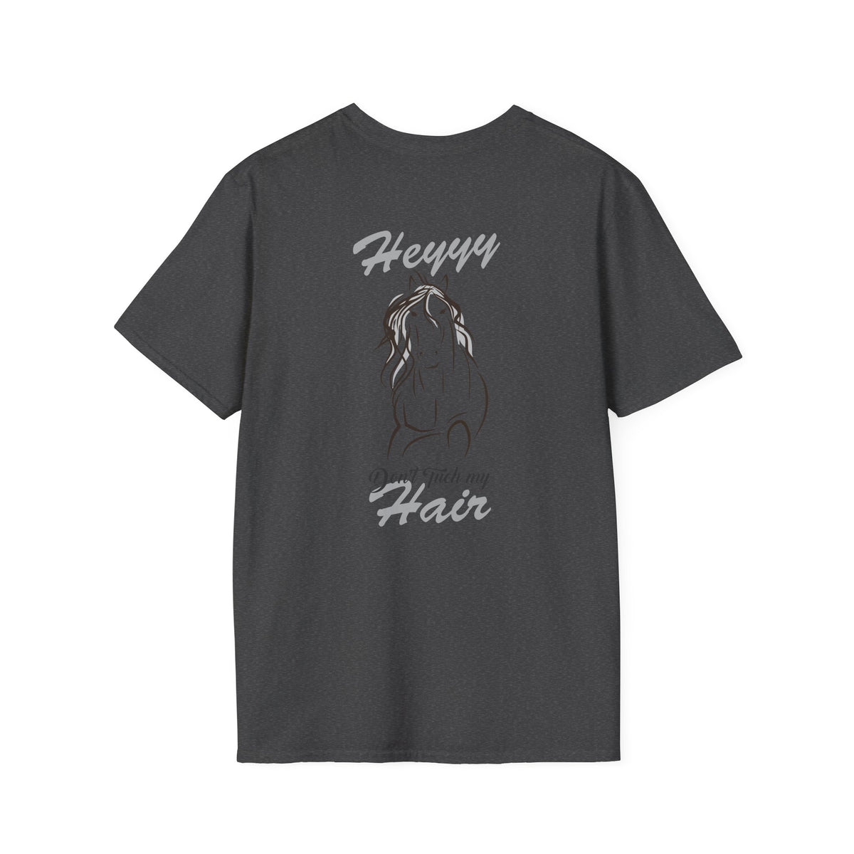 Heyyy Don’t Touch My Hair T-Shirt — Horse Line Art Graphic Tee