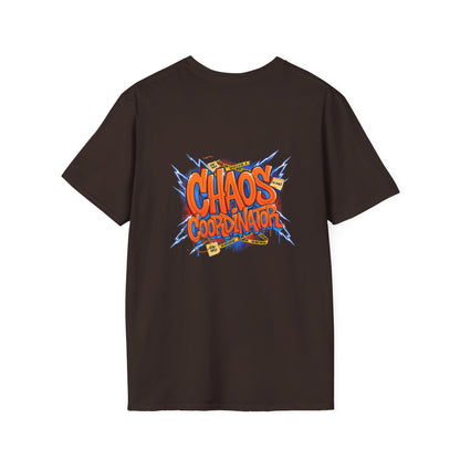 Chaos Coordinator T-Shirt — Funny Cartoon Office Humor Tee