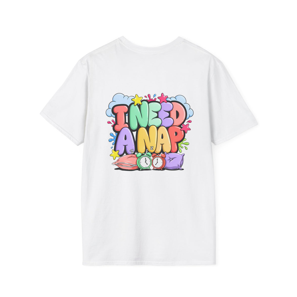 I Need A Nap T-Shirt — Cute Colorful Sleepy Graphic Tee
