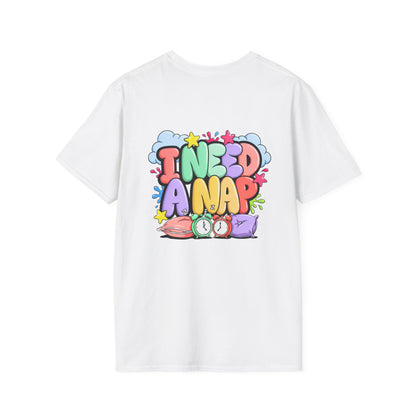 I Need A Nap T-Shirt — Cute Colorful Sleepy Graphic Tee