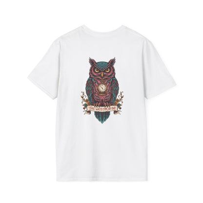 Owl Pocketwatch T-Shirt — Vintage Wise Owl Graphic Tee