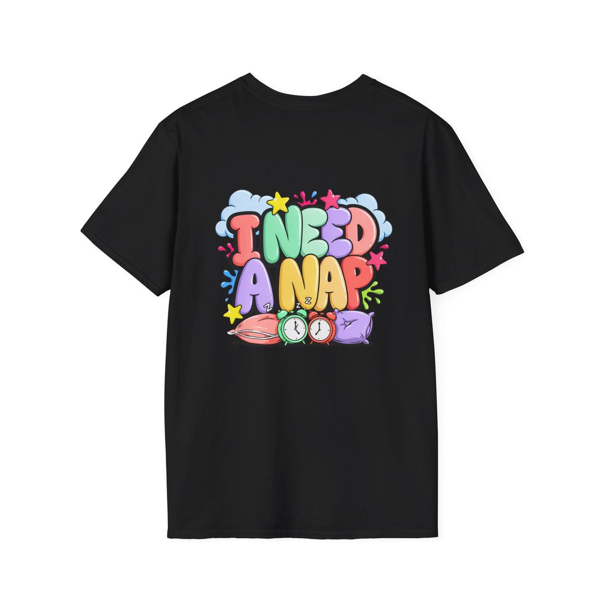I Need A Nap T-Shirt — Cute Colorful Sleepy Graphic Tee