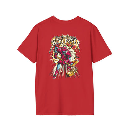 Street Gamer Graphic T-Shirt — Retro Arcade Hockey Skull Design