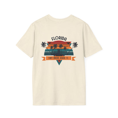 Florida Retro Palm Beach T-Shirt — Fort Myers Beach Vintage Sunset Tee