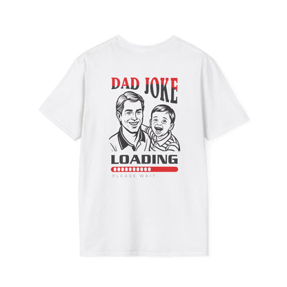 Dad Joke Loading T-Shirt — Funny Father’s Day Tee with Retro Dad & Kid Design