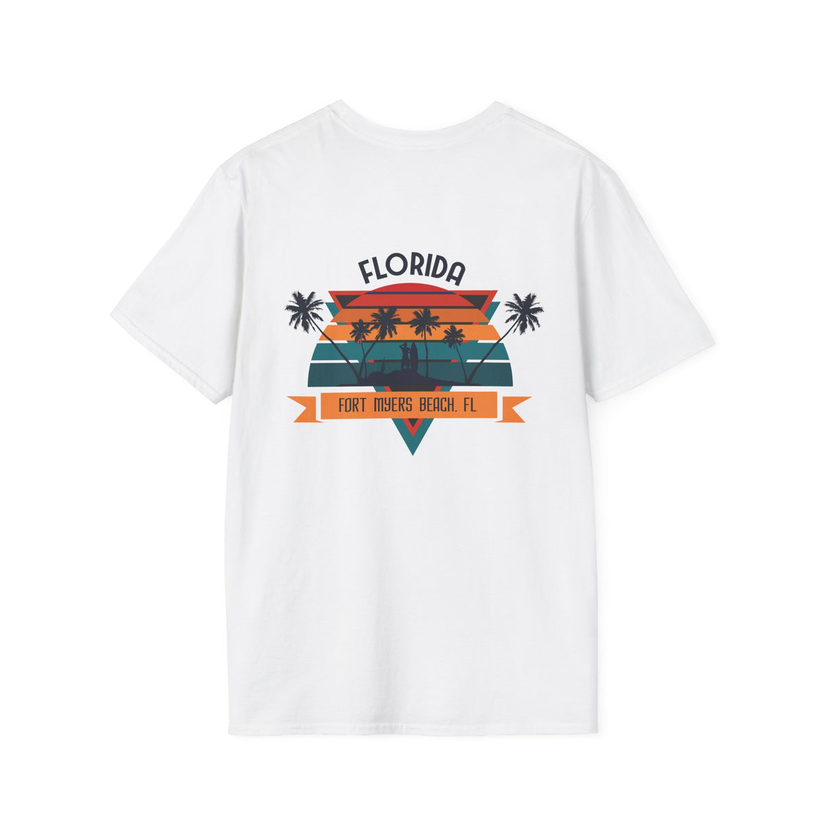 Florida Retro Palm Beach T-Shirt — Fort Myers Beach Vintage Sunset Tee