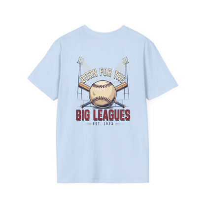 Baseball T-Shirt — "Born for the Big Leagues" Vintage Baseball Graphic Tee