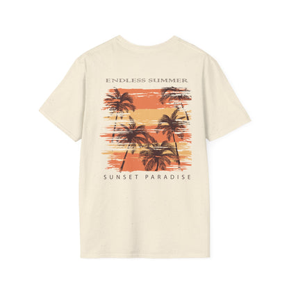 Endless Summer Sunset T-Shirt — Sunset Paradise Palm Tee