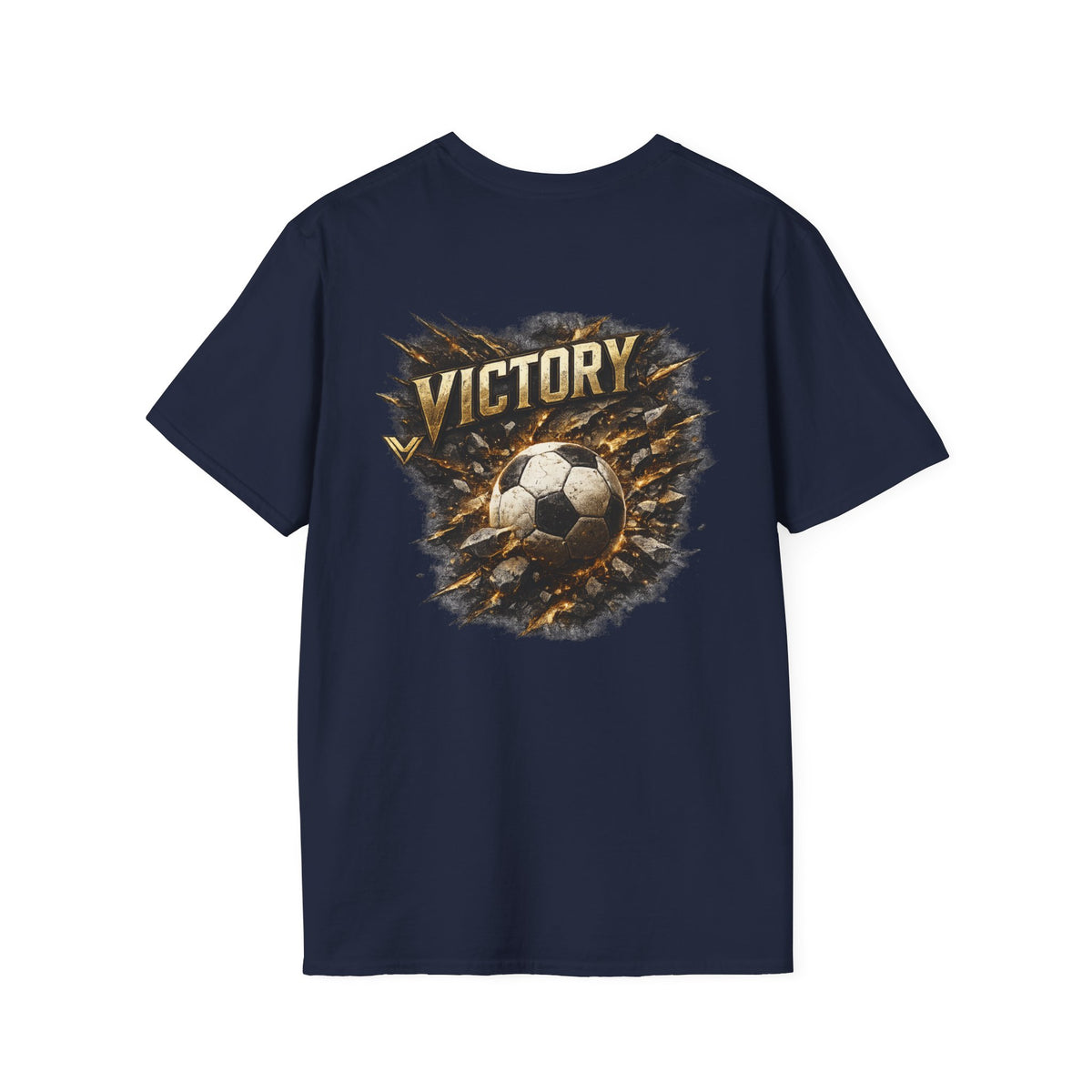 Victory Soccer T-Shirt — Vintage Grunge Football Graphic