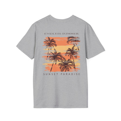 Endless Summer Sunset T-Shirt — Sunset Paradise Palm Tee