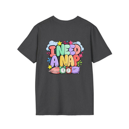 I Need A Nap T-Shirt — Cute Colorful Sleepy Graphic Tee