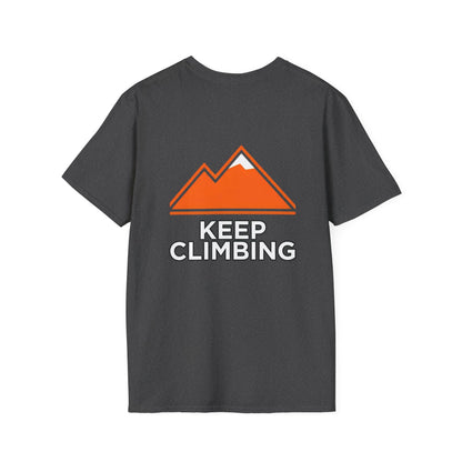 Keep Climbing T-Shirt — Mountain Graphic Motivational Tee
