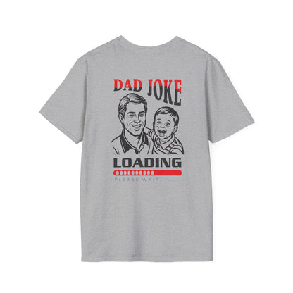 Dad Joke Loading T-Shirt — Funny Father’s Day Tee with Retro Dad & Kid Design