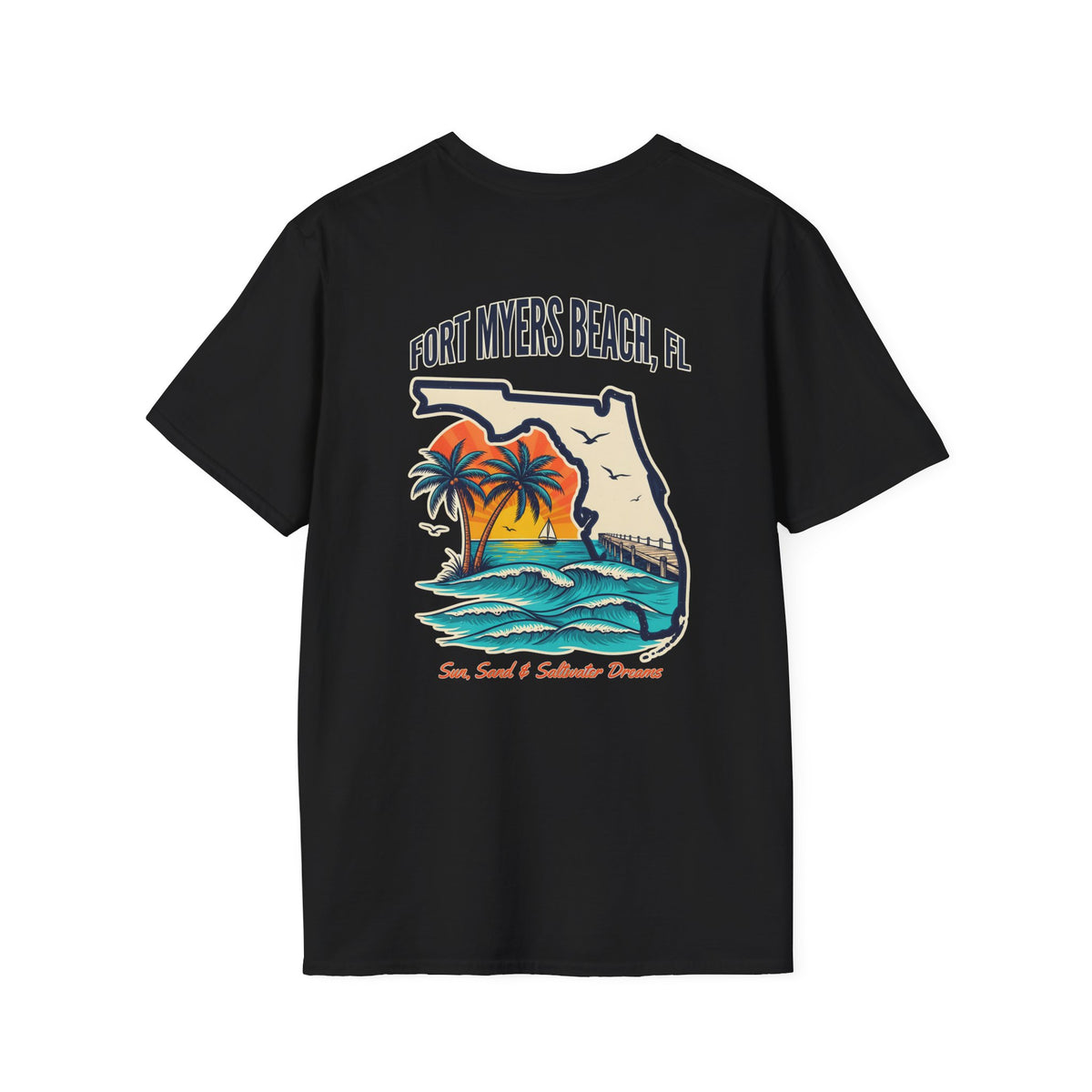 Fort Myers Beach T-Shirt — Florida Sunset Palm Beach Graphic Tee