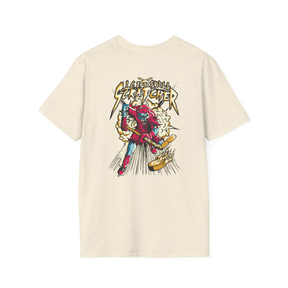 Street Gamer Graphic T-Shirt — Retro Arcade Hockey Skull Design