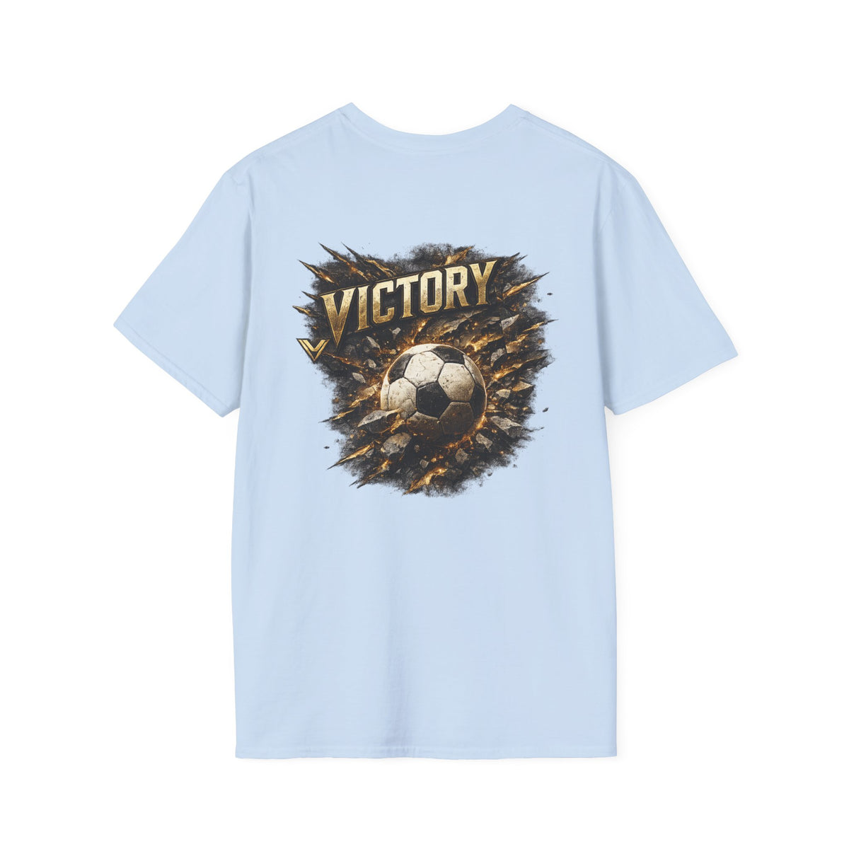 Victory Soccer T-Shirt — Vintage Grunge Football Graphic