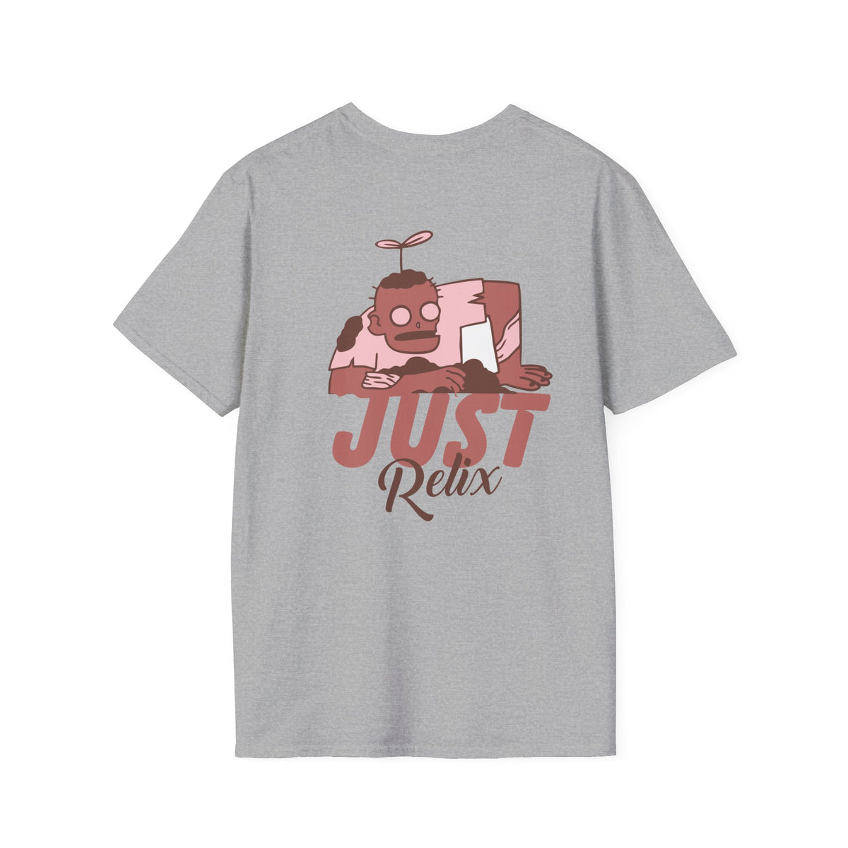 Just Relax Graphic T-Shirt — Casual Cartoon Chill Vibes Tee