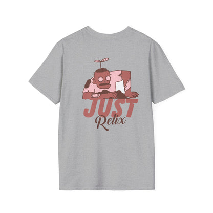 Just Relax Graphic T-Shirt — Casual Cartoon Chill Vibes Tee